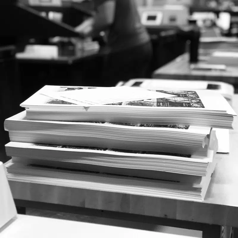 stacks of printing